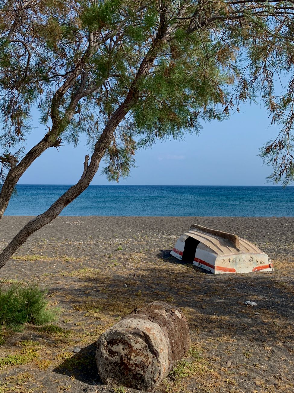 Perissa Black Sand Beach, Santorini